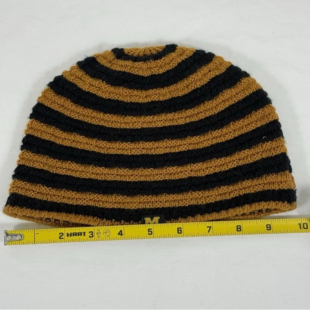 Mizzou Striped Black and Gold‎ Beanie